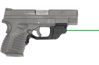 Crimson Trace LG-Hellcat Green laser sight for springfield hellcats features adjustable windage and elevation